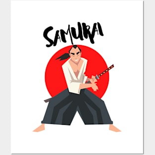 Samurai T-shirt Posters and Art